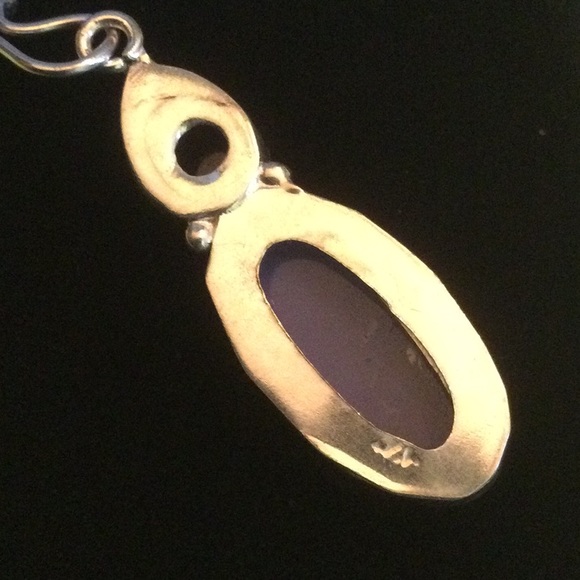 Amethyst & Unusual Lavender Opalite Earrings - Picture 13 of 13